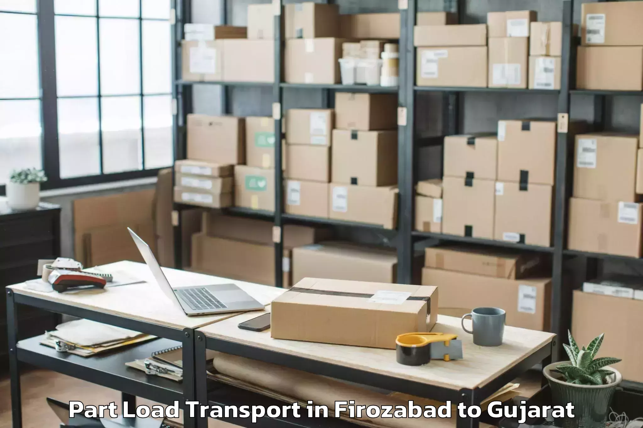 Trusted Firozabad to Mehmedabad Part Load Transport